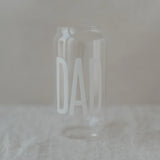 Glas in Form einer Trinkdose - Eulenschnitt