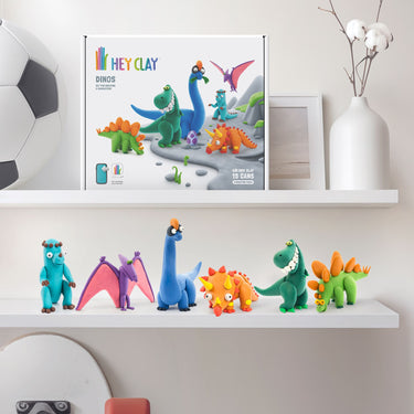 Knet Set - Dinosaurier im 6er Set