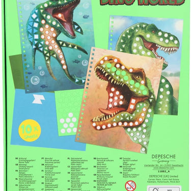 Dino World Stickerheft - Stickerbuch für Dinofans