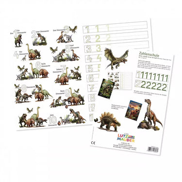 Zahlenschule Dinosaurier
