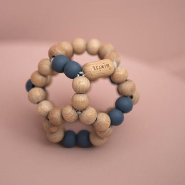 Holzperlen Ball - Blau