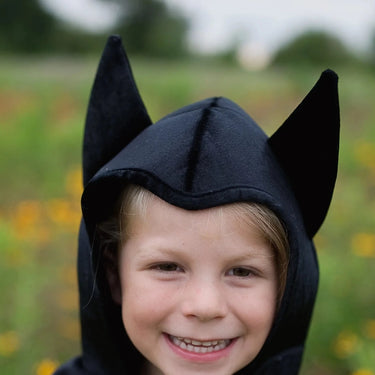 Fledermaus Umhang mit Fledermausohren an der Kapuze / Fledermaus Kostüm Batman