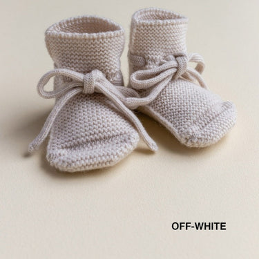 HVID Erste Schuhe zum Binden - Merinowolle Strick Booties (0-9M)