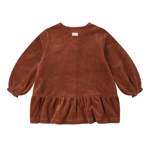 Cinnamon Picknick Kleid, Langarm Kleid für Kleinkinder - Bio-Baumwolle