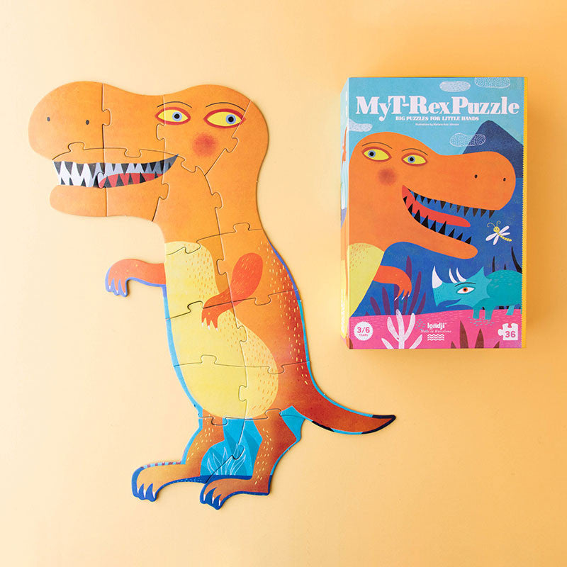 Großes T-Rex Puzzle / Puzzle "My T-Rex" - 36 Teile