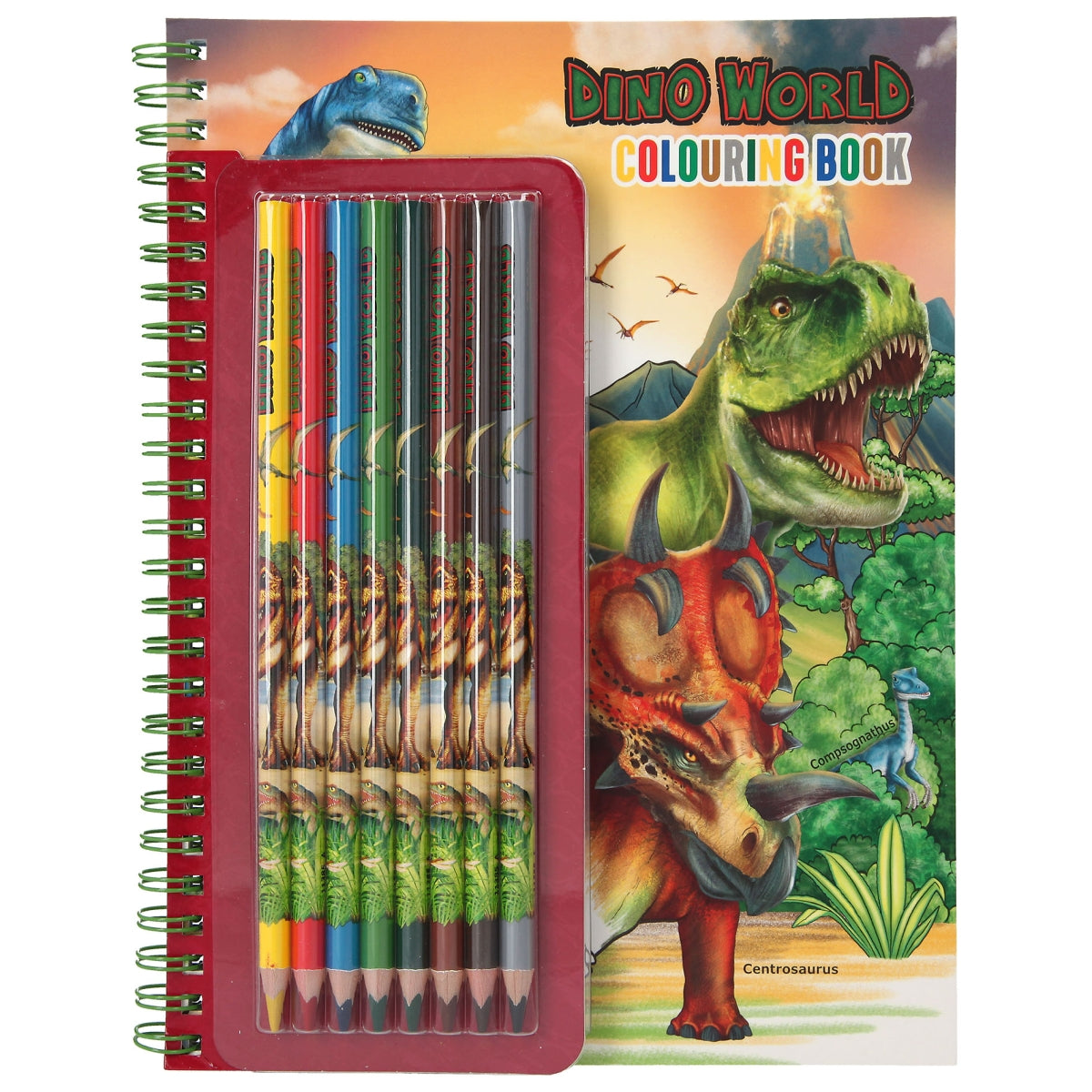 Dino World Malbuch mit Stiften