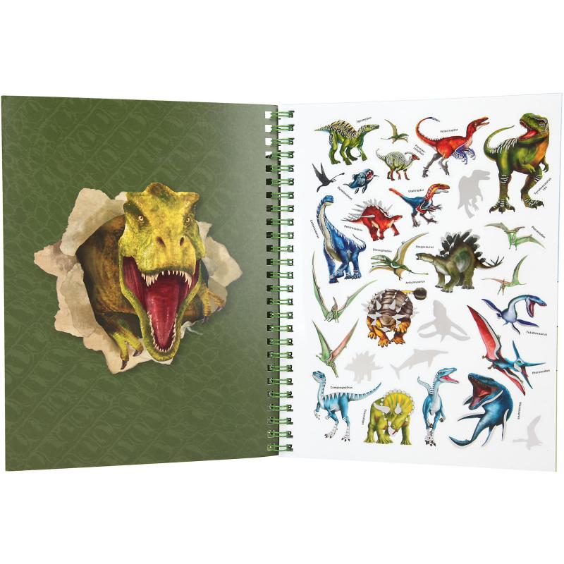 Dino World Malbuch mit Stiften