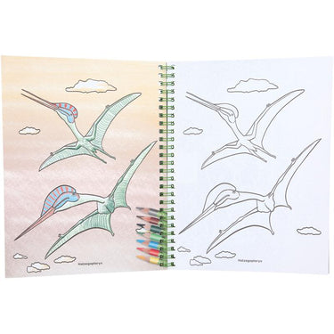 Dino World Malbuch mit Stiften