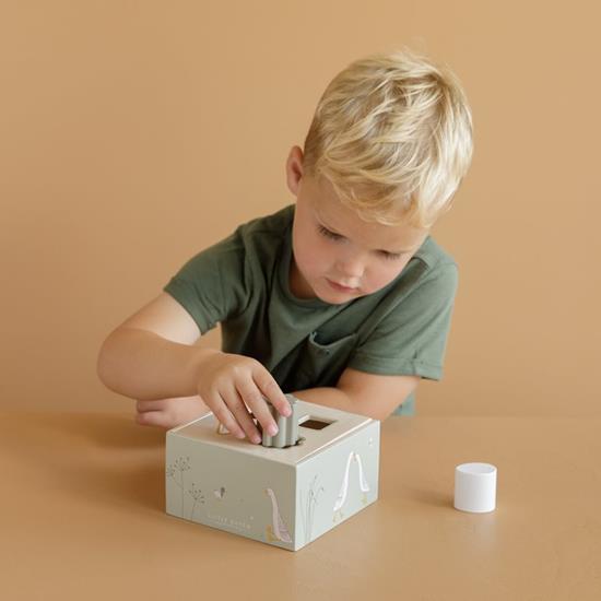 Formen-Steckspiel / Steckwürfel / Steckpuzzle aus Holz - kreatives Sortierspiel für Kleinkinder