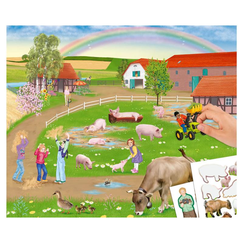 Create Your Farm Malbuch mit Stickern