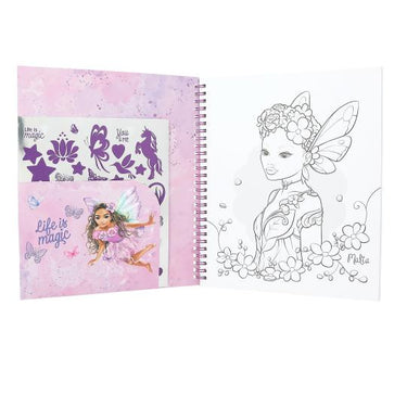 TOPModel Malbuch mit Pailletten FAIRY LOVE