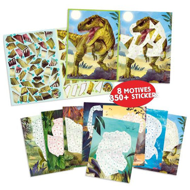 Dino World  Stickerheft - Stickern nach Zahlen