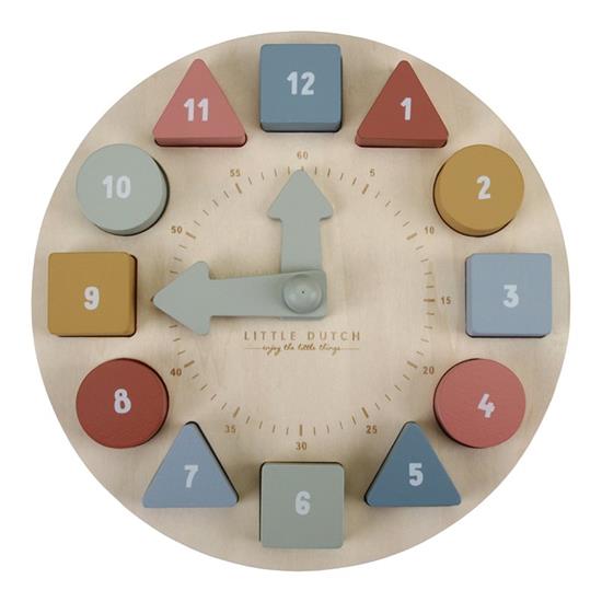 Puzzle Uhr aus Holz - Uhr lernen auf spielerische Weise