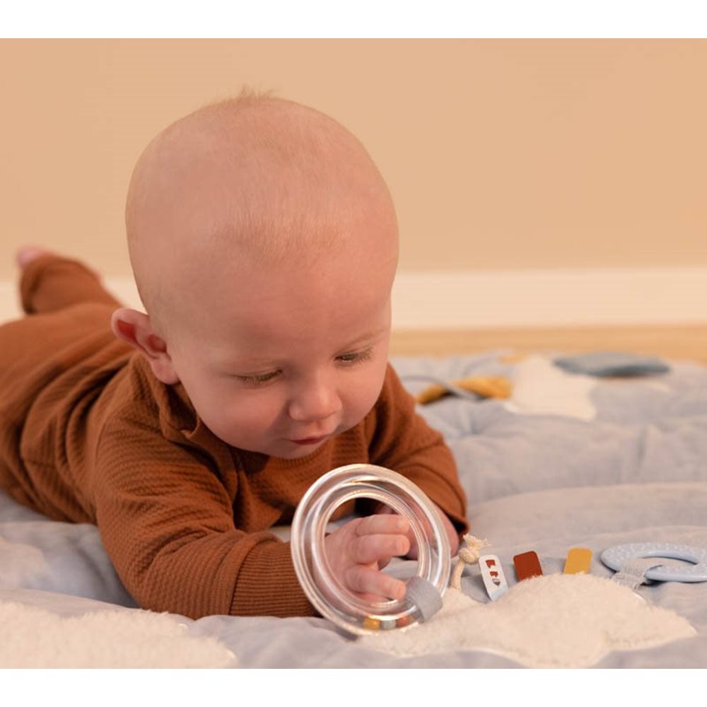 Spieldecke / Babydecke mit Aktivitätsspielzeugen, 80x100 cm - 2 Farben