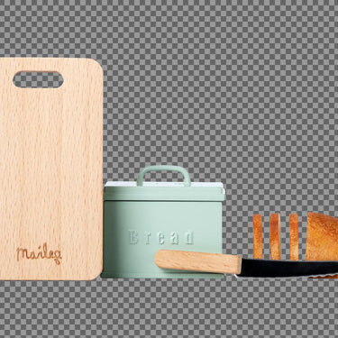 Miniatur Brotbox mit Schneidebrett und Messer - Zubehör Maileg