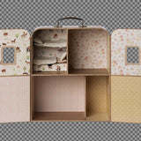 Maileg Puppenhaus in Kofferoptik - zum Zuklappen, mit Betten und süßen Details