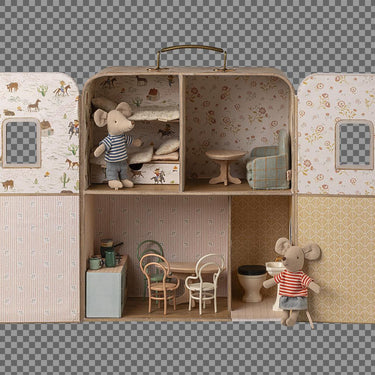 SuitCasa - Maileg Puppenhaus in Kofferoptik mit Betten