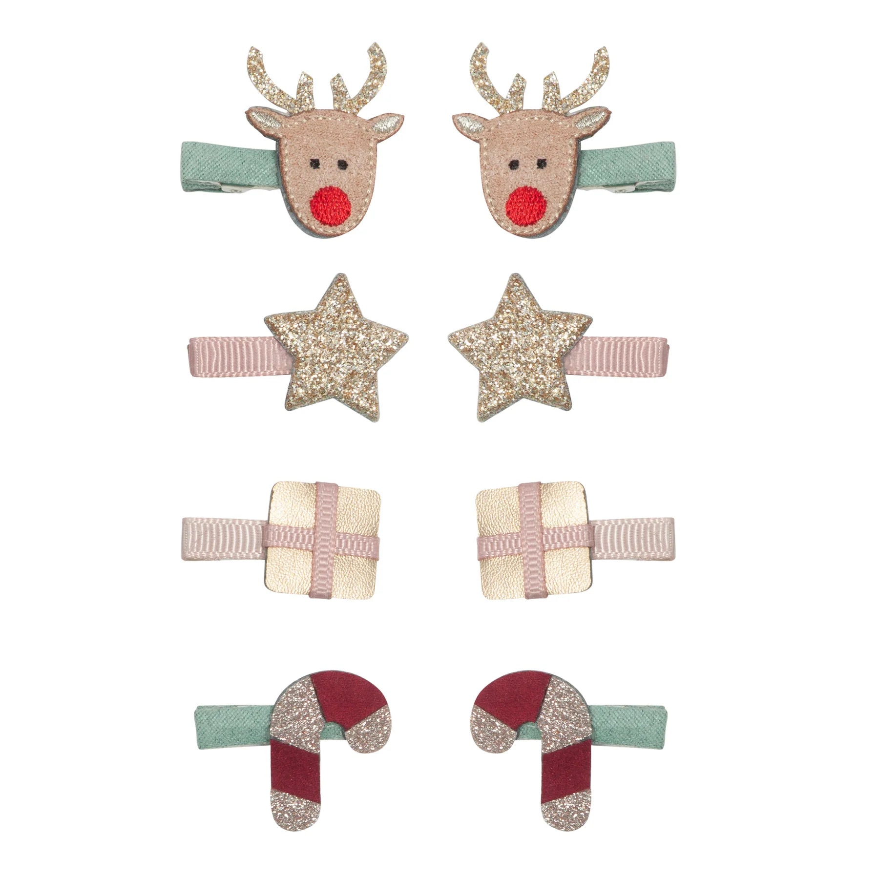 Mini Haarspangen "Christmas" im 8er Set