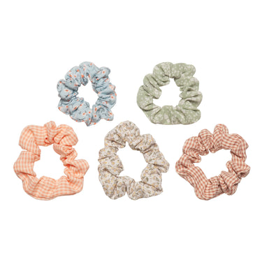 Floral Scrunchies im 5er Pack