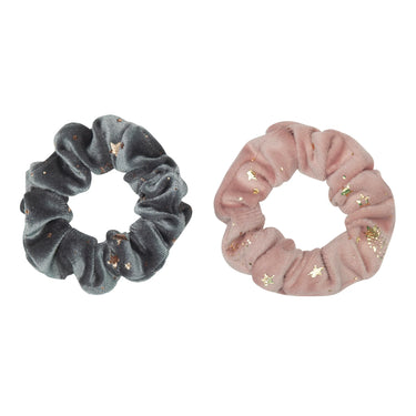 2er Set Scrunchies - samtige große Haargummis