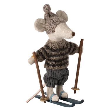 Wintermaus mit Ski, Großer Bruder - Zubehör Maileg