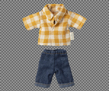 Maileg Papa Maus - Karohemd / Jeans - Maileg