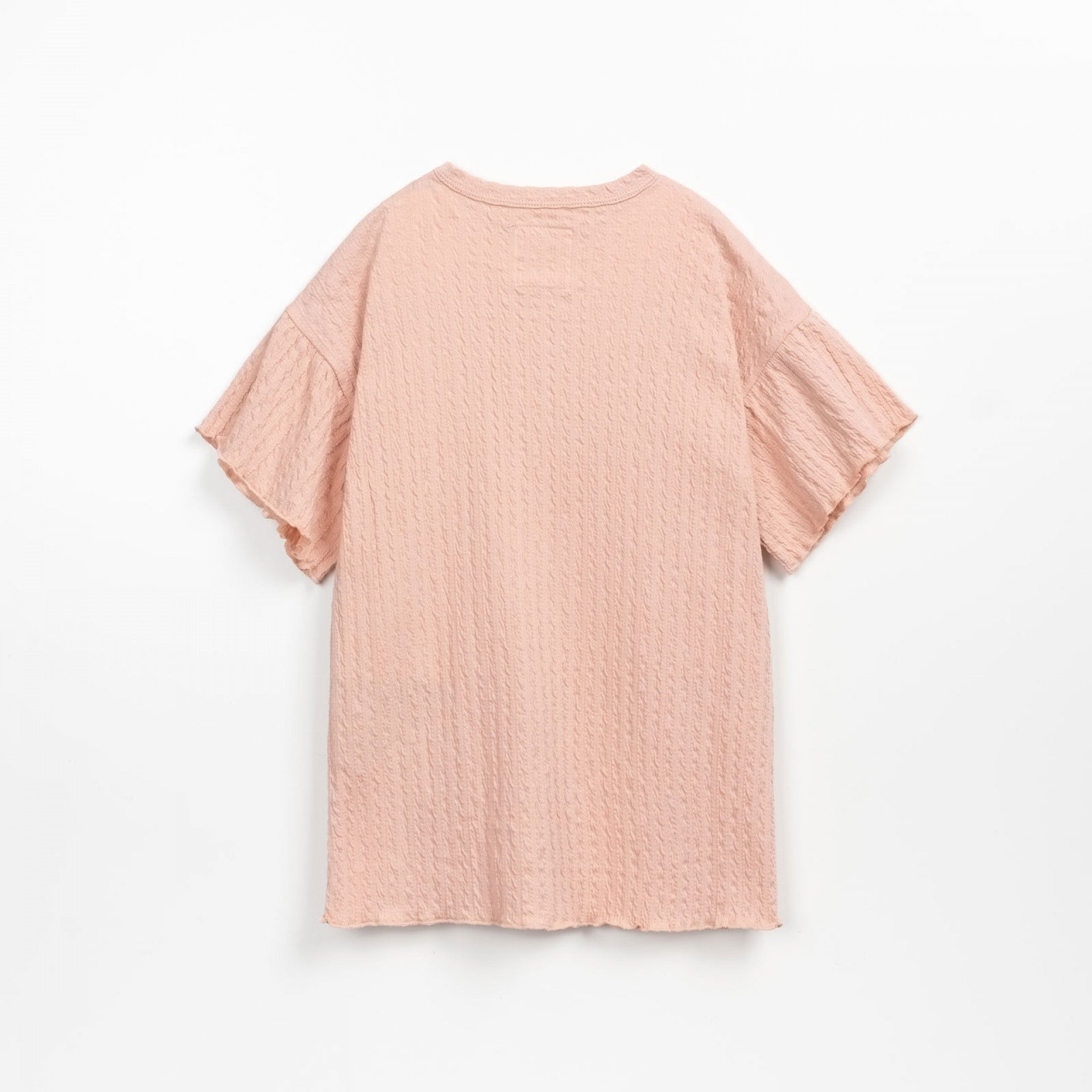 Tunika / T-Shirt Kleid aus weicher Baumwolle - in Rosa