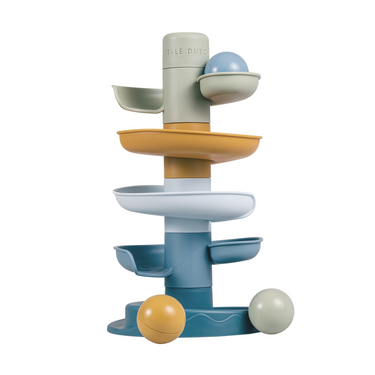 Murmelbahn / Spiralturm mit 3 Kugeln für Kleinkinder - in 3 Farben