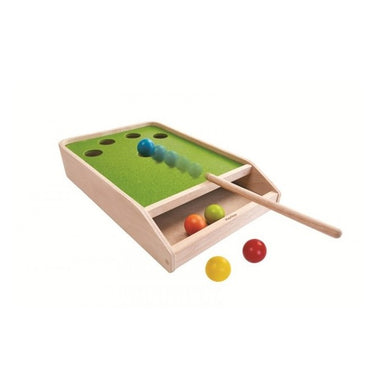 Billiardspiel aus Holz - Bälle schießen