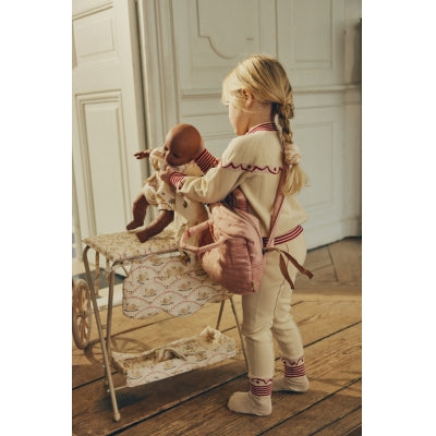 Wickeltasche  für Puppeneltern, Bio-Baumwolle - Zwei Varianten