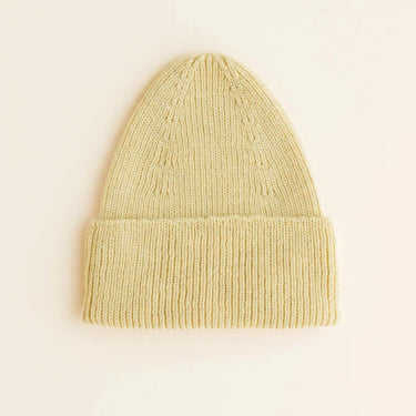 Hvid Beanie Fonzie für Kinder