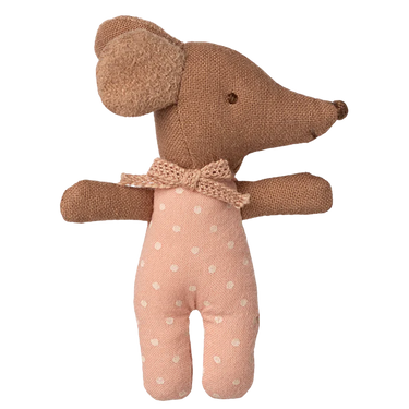 Sleepy Wakey Baby Maus in Streichholzschachtel - Rose