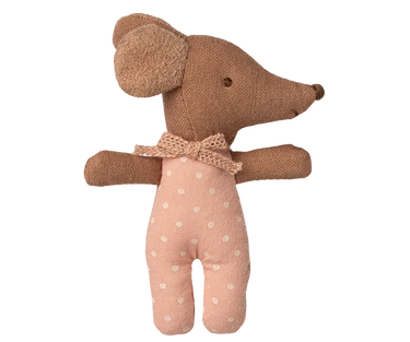 Sleepy Wakey Baby Maus in Streichholzschachtel - Rose