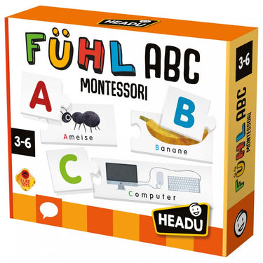 Headu Montessori Fühl ABC, 3-6 Jahre - Lernspielzeug