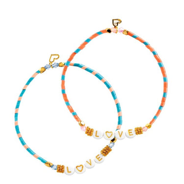 Schmuck Basteln: Buchstaben - Armbänder basteln