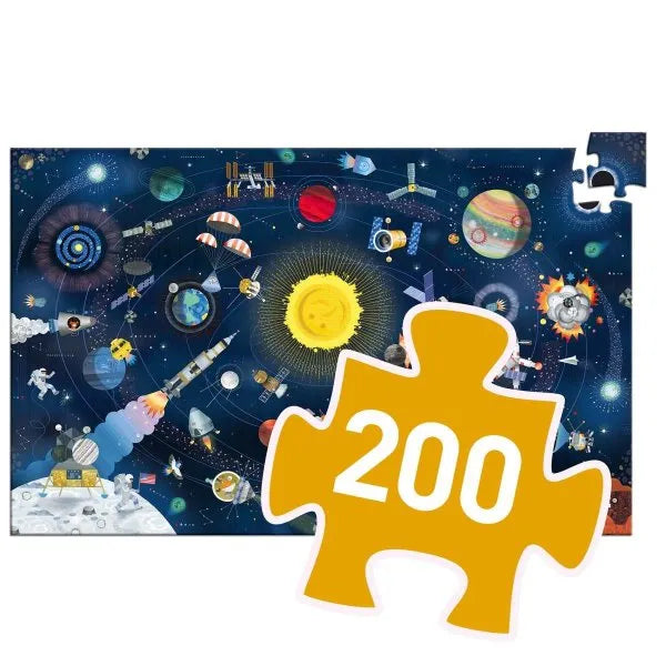 Wimmelpuzzle: Der Weltraum 200 Teile
