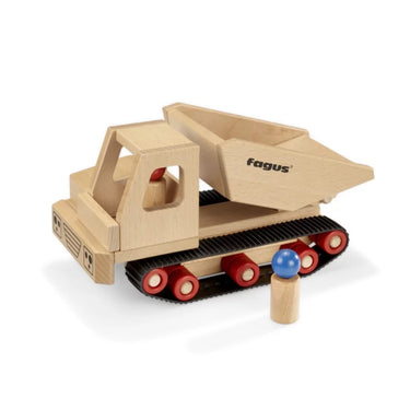 Fagus Raupen-Kipper -  hochwertiges Holzspielzeug aus Deutschland Dumper