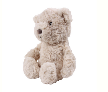 Herzschlag-Kuscheltier Bär "Lou" in Beige mit Schrei-Sensor