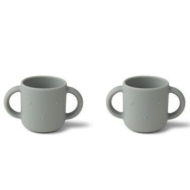 Gene Schnabeltasse aus Silikon / Trinklerntasse im 2er Pack