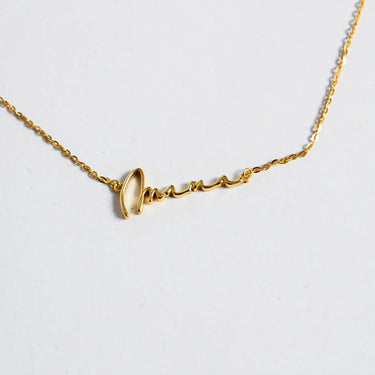 MAMA Kette Echtsilber 18k vergoldet elegant Geschenk filigran