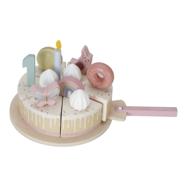 Little Dutch Geburtstagstorte aus Holz - Rosa