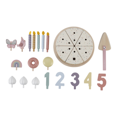 Little Dutch Geburtstagstorte aus Holz - Rosa