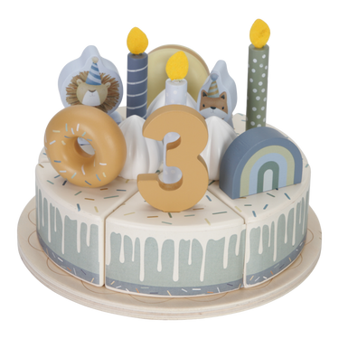 Little Dutch Geburtstagstorte aus Holz - Blau