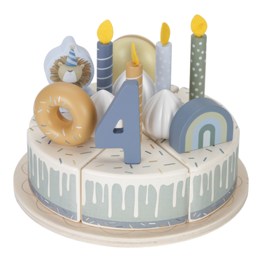 Little Dutch Geburtstagstorte aus Holz - Blau