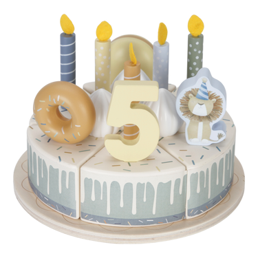 Little Dutch Geburtstagstorte aus Holz - Blau