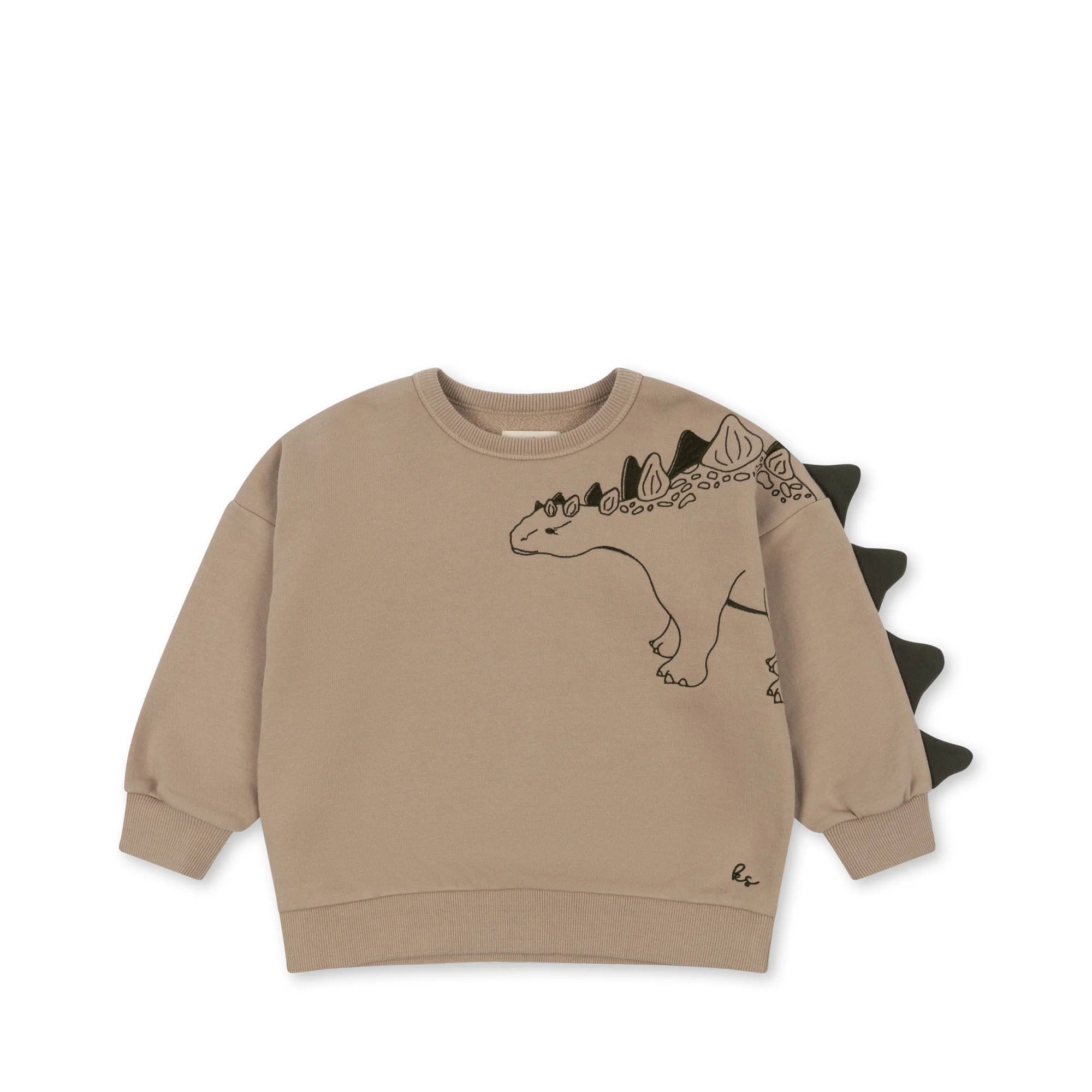 LOU Pullover mit  Dinozacken am Ärmel