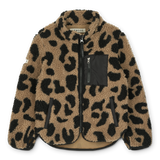 Fleece Jacke Leo Print für Kinder