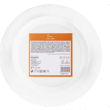 Löwe Partyteller Papierteller 6 Stück