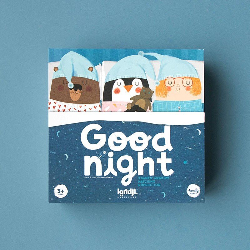 Memory Spiel "Gute Nacht" mit 3 Spielmodi: Merken, Zuordnen und Deduktion