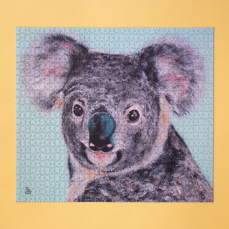 1000 Teiliges Puzzle: Koala illustriert von Joana Santamans - Puzzle für Erwachsene